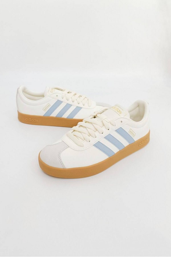 Adidas Court Classic 白淺藍焦糖底